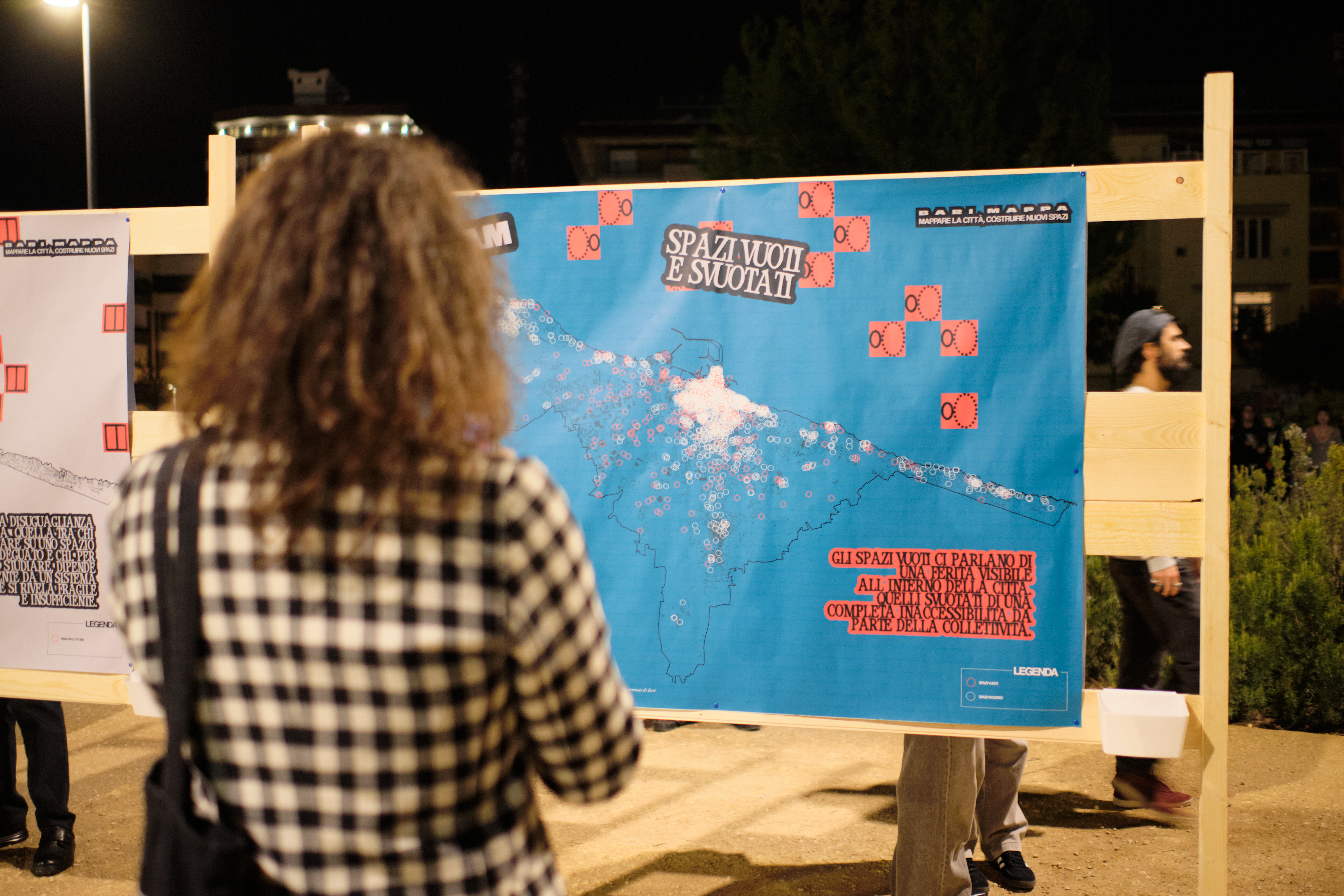 People looking at the maps